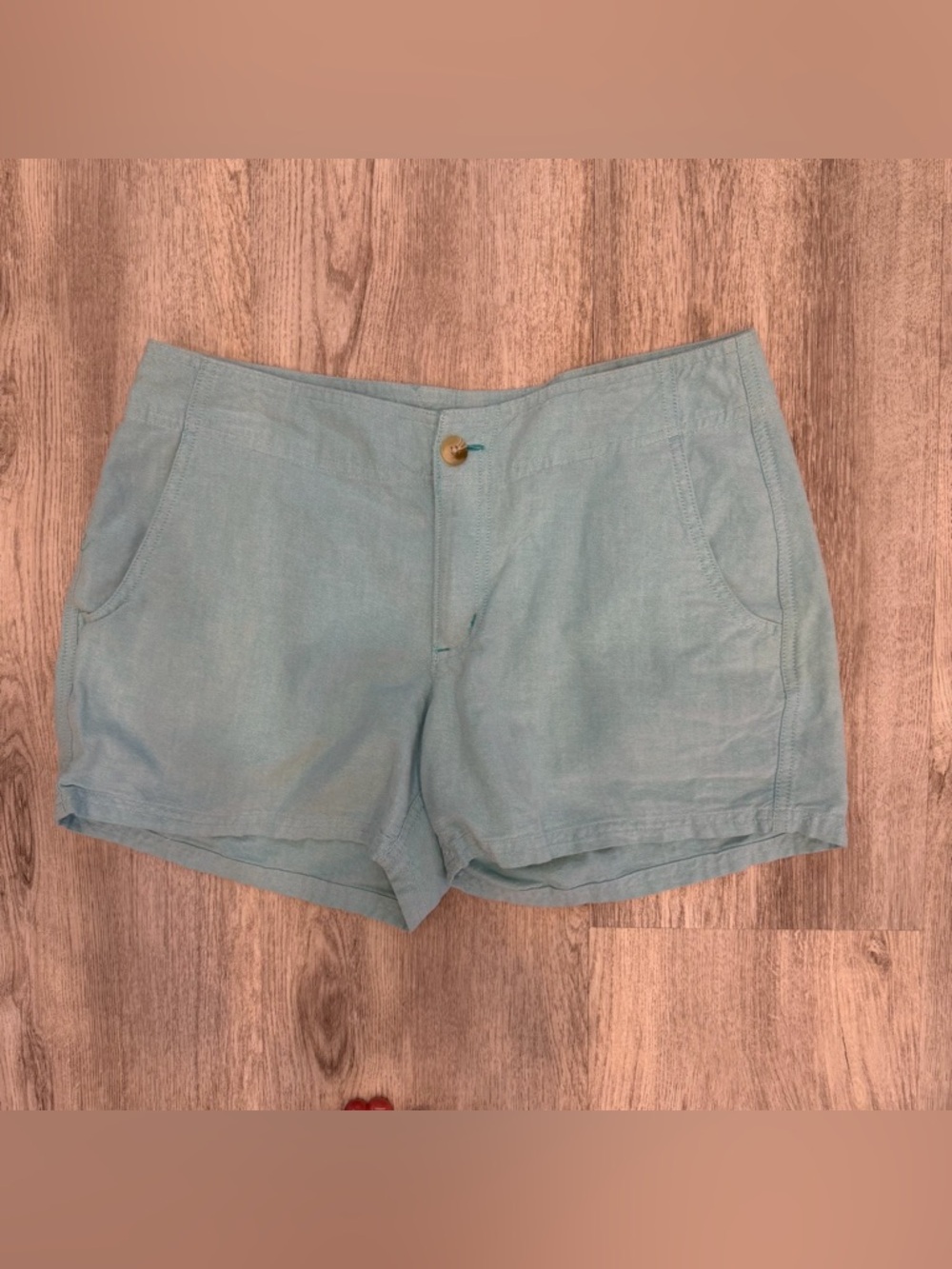 Columbia Sky Blue Cotton Shorts Size 8 Casual Summer